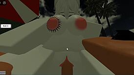 Cute MILF Jumps Cock in Game