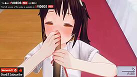 Feel The Intense Pleasure In Uncensored Japanese Hentai Anime Handjob And Blowjob, Asmr With Earphones Recommended