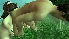 garden of eden sensual nature scene