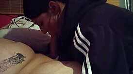 I found this teen slut on Craigslist and she deepthroats my monster cock