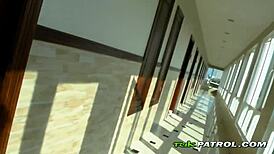 In this POV, tattooed Asian hookers suck mature guy's cock