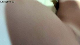 Licked hairy pussy and fucked to jet orgasm!