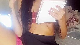 Bia Hot Student Shows Pussy Without Panties!