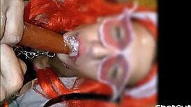 Sissy Mariona Itzel Lunatica Sucking Big Dildos