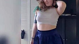 Watch me strip and play with my feet while spitting and masturbating!