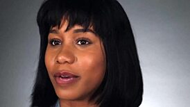 Jenna foxx says, 'watch the black goddess masturbate her trimmed pussy'