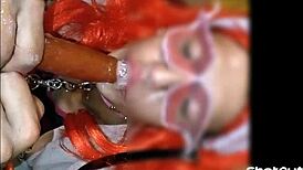 Sissy Mariona Itzel Lunatica Sucking Big Dildos