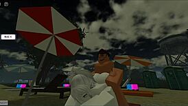 Cute MILF Jumps Cock in Game