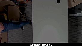 Big Ass Shoplifter Skylar Snow Fucked by Guard