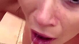 Deep Throat In Pov Of A Horny Italian Who Wants To Swallow Cum