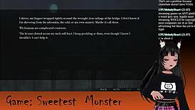 Vtuber Lewdneko Engages In Halloween Game With Monsters