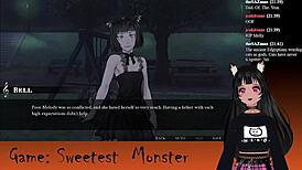 Vtuber Lewdneko Engages In Halloween Game With Monsters