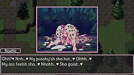 Noelle screams, 'Gangbang me with toys now!'