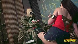 WW Cosplay Trailer with Wild Blowjob and Facial Action