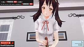 Feel The Intense Pleasure In Uncensored Japanese Hentai Anime Handjob And Blowjob, Asmr With Earphones Recommended