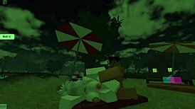 Cute MILF Jumps Cock in Game