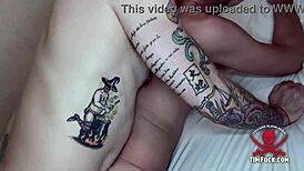 rough flip flop fuck session with bareback creampie