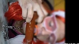 Sissy Mariona Itzel Lunatica Sucking Big Dildos