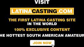 Pretty Latina's First Anal Casting