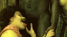 In this vintage film, black performers come together in a classic black on black scene.