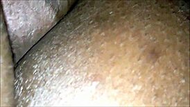 black amateur couple's horny homemade close-up buttsex