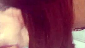 Wanessa silva142 sucks a young guy, tastes his cum, and swallows it all.