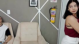 Incredible! At casting, I bang the gorgeous Vayolet Fox’s tight pussy!