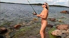 Wow! Blonde Milf Ditches Fishing for Wild Masturbation in Nature!