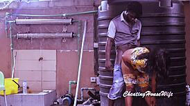 Horny milf bent over pussy doggystyle blowjob outdoor public mature cock black