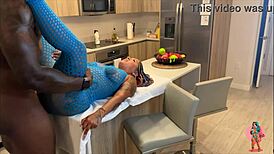 Intense Orgasms and BBC Creampie Slam Latin Slut in Wild Session