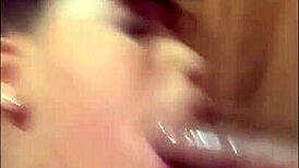 wet blowjob on big cock from tasty big ass fadynha of 18!