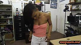 Hot Ebony Pounded by Pawnshop Owner 😏