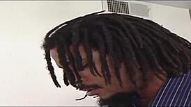 Red Bimbo Slut Sucks Huge Cock