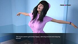 John plays sugar daddy roleplay with nurse cora in hospital sex