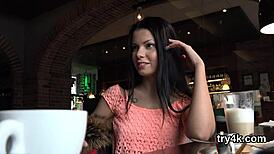 cute girl sucks cock in pov view and gets her pussy fucked hard