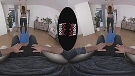 Virtual Taboo: Sofia Lee Blows And Jerks Hairless Cock