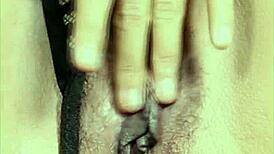 single girl jerks off condom-covered cock while on boyfriend's call 😏