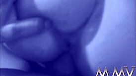 horny beauty sucking a monster cock, getting facial cumshot on her big tits.