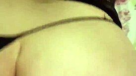 Wife Bent Over for Intense Doggy Blowjob