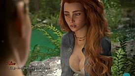 check out these two cute redhead teens showering naked in nature, showing off their hairless pussies