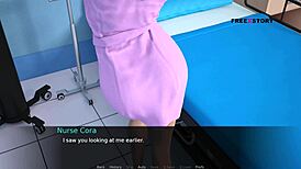 John plays sugar daddy roleplay with nurse cora in hospital sex