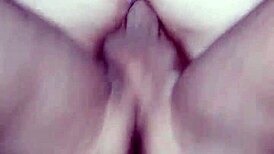 White pawg rides cock gets creampied in intense orgasm big ass cum cowgirl ass