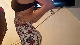 I Think My Friend Has The Best Natural Tits And Cute Little 18+ Ass With Teasing Clothes Ripped Striptease