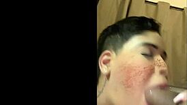 wet blowjob on big cock from tasty big ass fadynha of 18!