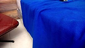 Haley Jonnes teases with big ebony ass on webcam before intense anal action.