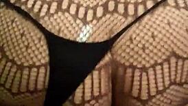 Wife Bent Over for Intense Doggy Blowjob