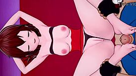 girlfriend feels very hot and wants to play before sleep