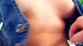 man, this hot round ass teen got rough in pov casting for cash!