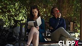 Intense Emotions As Stranger Robby Echo Blows Petite Evelyn Claire In Park POV