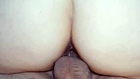 White pawg rides cock gets creampied in intense orgasm big ass cum cowgirl ass